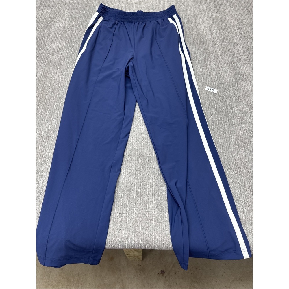 We Wander Size Medium White White Women Track Stripe Athletic Pant #448